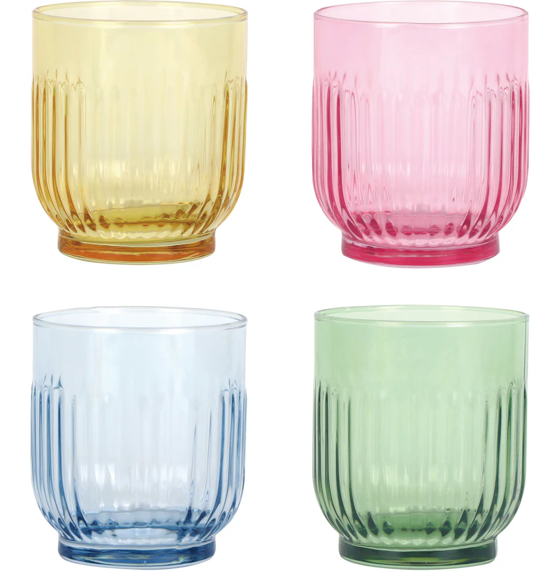 Groovy Juomalasi 33 cl 4 kpl:n pakkaus, Multi