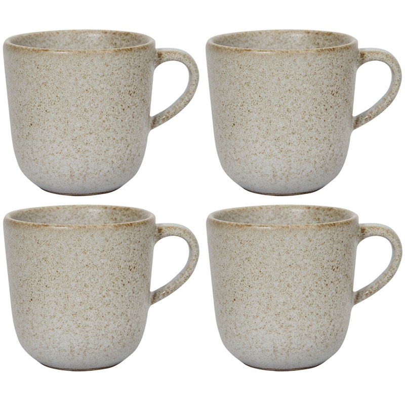 Raw Kahvikuppi 25 cl 4 kpl:n pakkaus, Sandy Beige