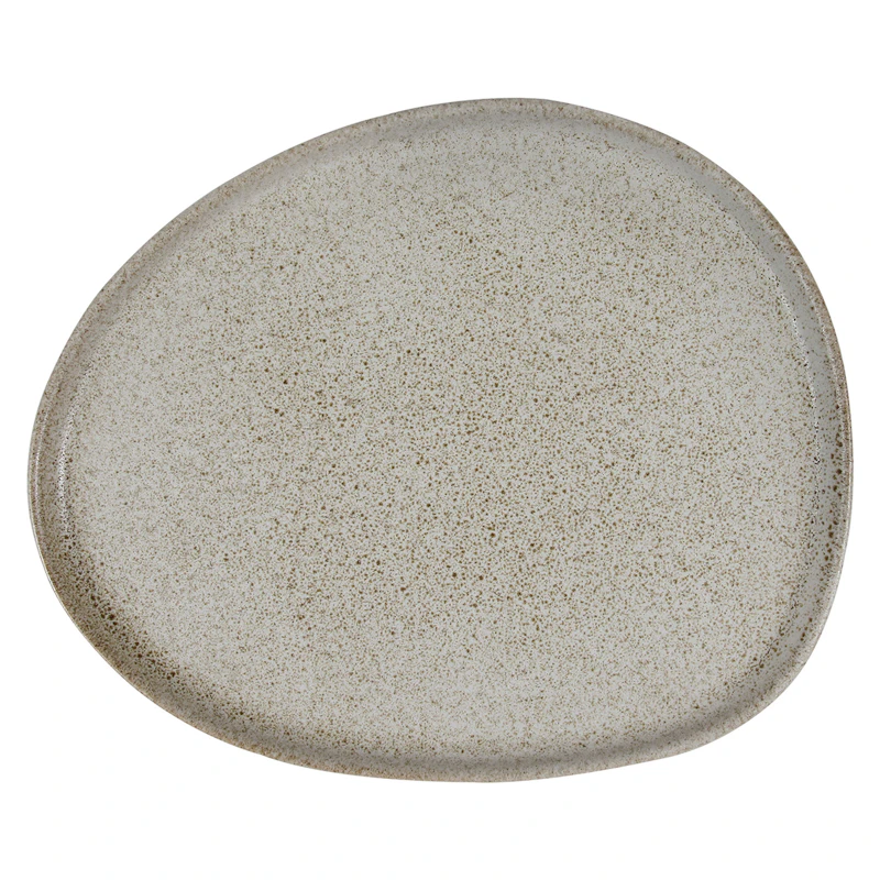 Raw Organic Plate 24 cm, Sandy Beige
