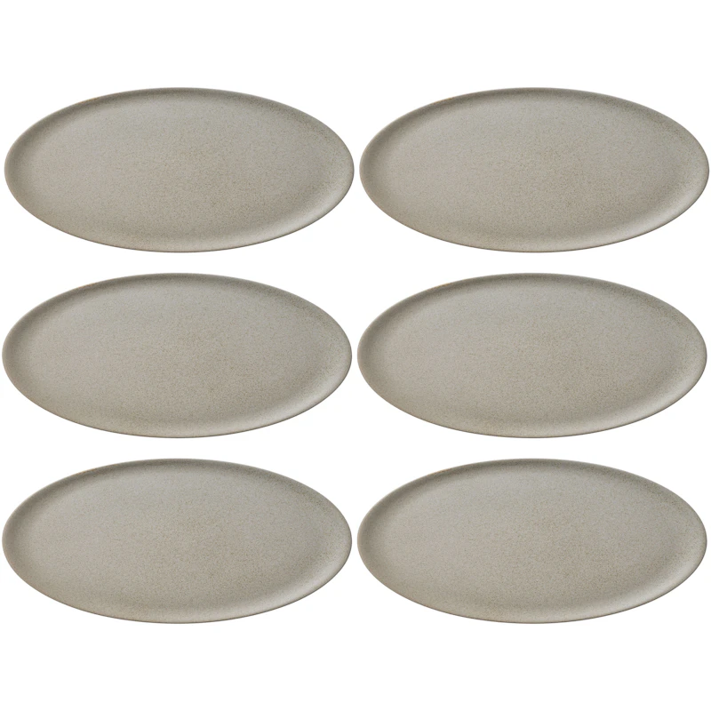 RAW Pääruokalautanen 28 cm 6 kpl:n pakkaus, Sandy Beige