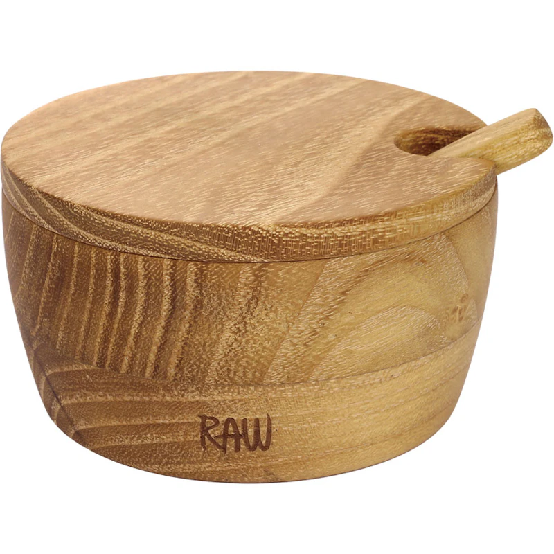 RAW Teak Suolakippo Kannella & Lusikka