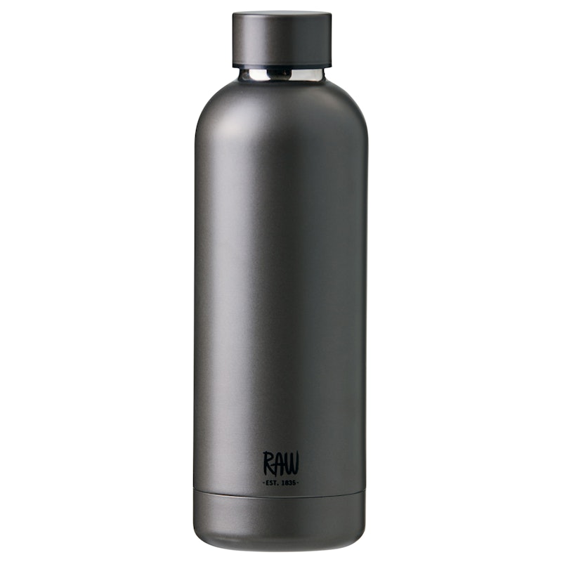 Raw Termospullo 50 cl, Tummanharmaa