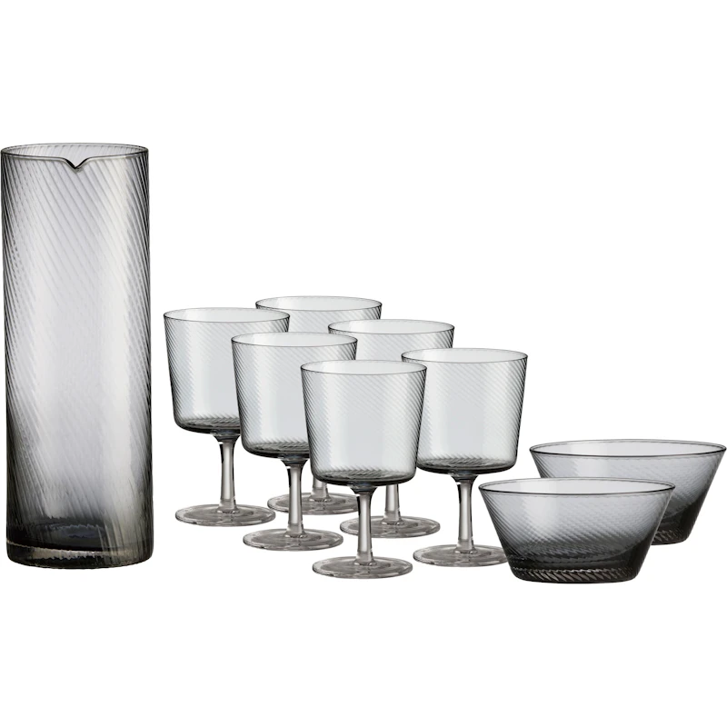 RAW Unique Swirl Setti 9 kpl:n pakkaus, Smoke