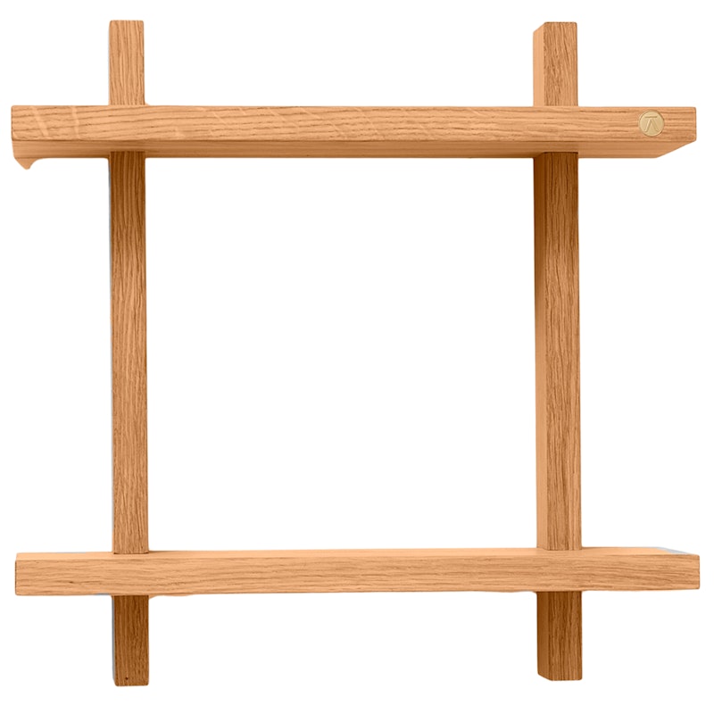 Treat Seinähylly Kaksinkertainen 34x34 cm, Oiled Oak