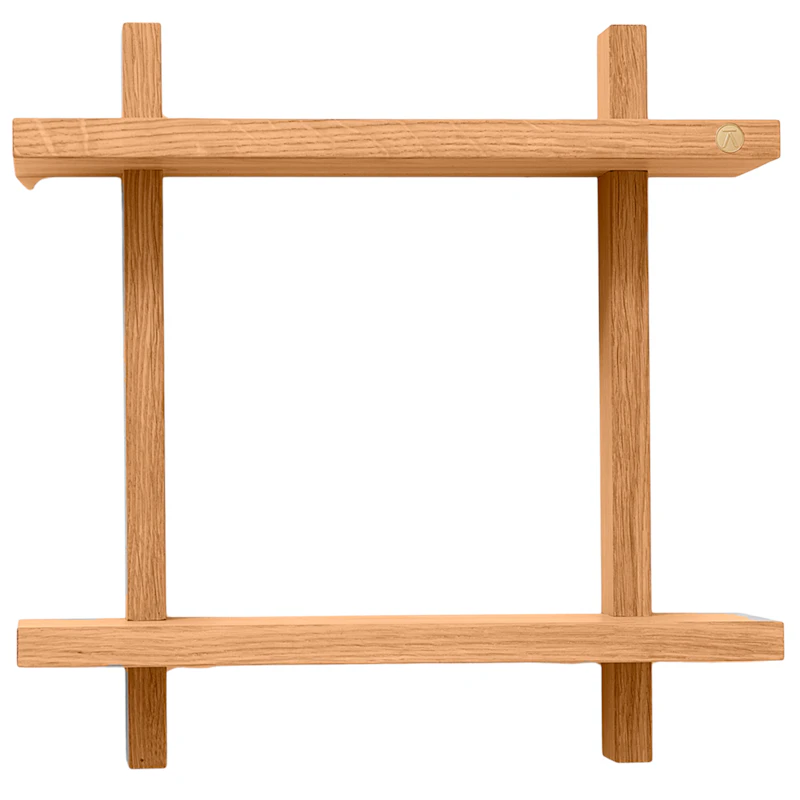 Treat Seinähylly Kaksinkertainen 34x34 cm, Oiled Oak