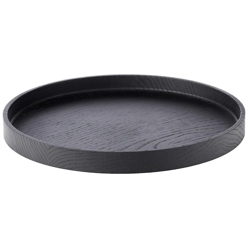 Luna Tarjotin 28 cm, Mustapetsattu Tammi