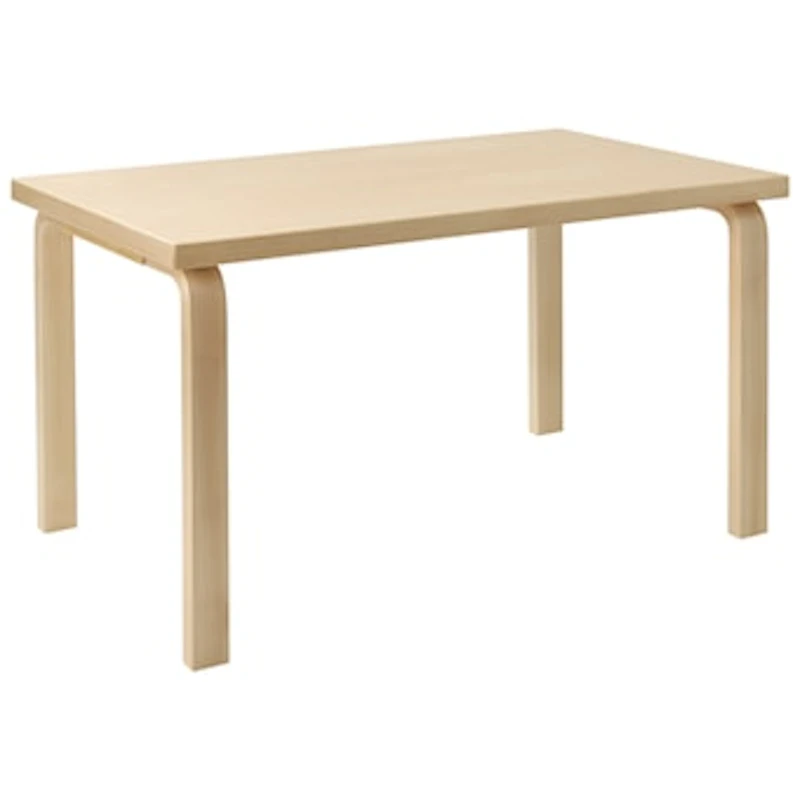 Aalto 80B Lasten Pöytä Suorakulmainen 60x100 cm, Koivunvärinen