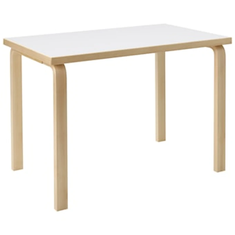 Aalto 80B Pöytä Suorakulmainen 60x100 cm, Valkoinen Laminaatti