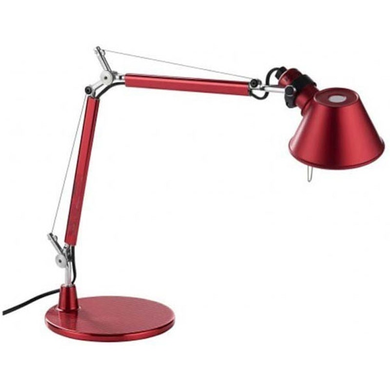 Tolomeo Micro Pöytävalaisin, Anodisoitu Punainen