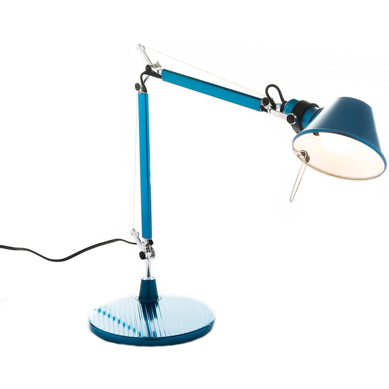 Tolomeo Micro Pöytävalaisin, Anodisoitu Sininen