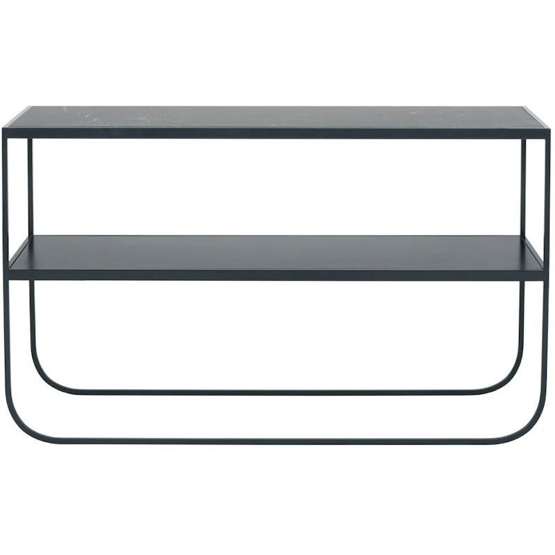 Tati Console 120 Sivupöytä, Char Grey / Nero Marquina