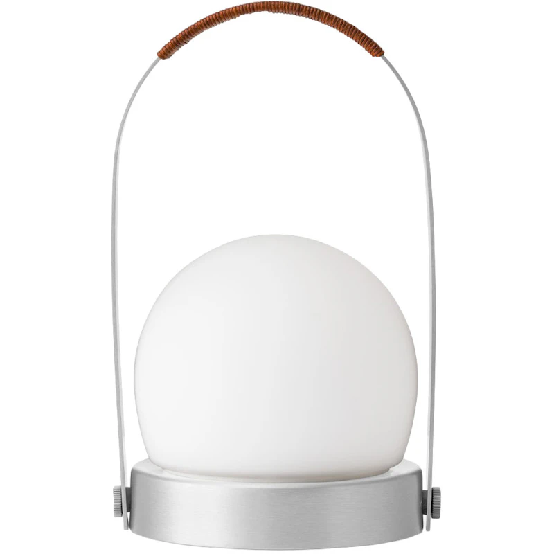 Carrie Pöytävalaisin Kannettava, Brushed Aluminium