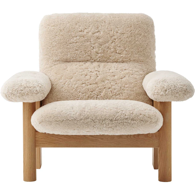 Brasilia Nojatuoli, Natural Oak / Sheepskin Nature