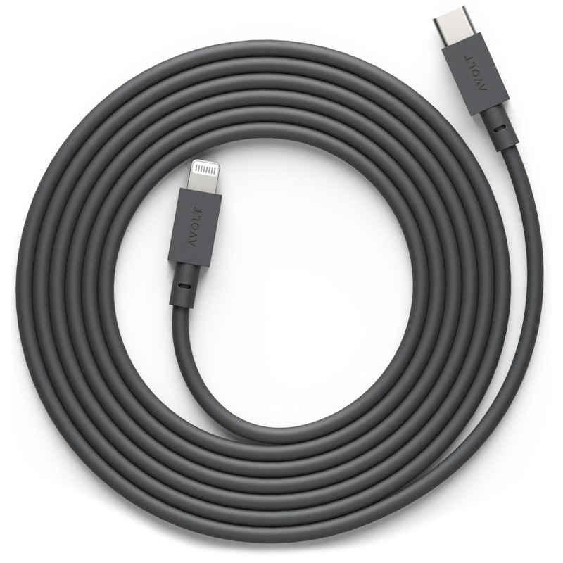 Cable 1 Latausjohto USB-C / Lightning 2 m, Stockholm Black