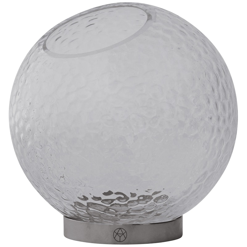 Globe Bubbles Vaasi Ø17 cm, Kirkas /  Hopeinen