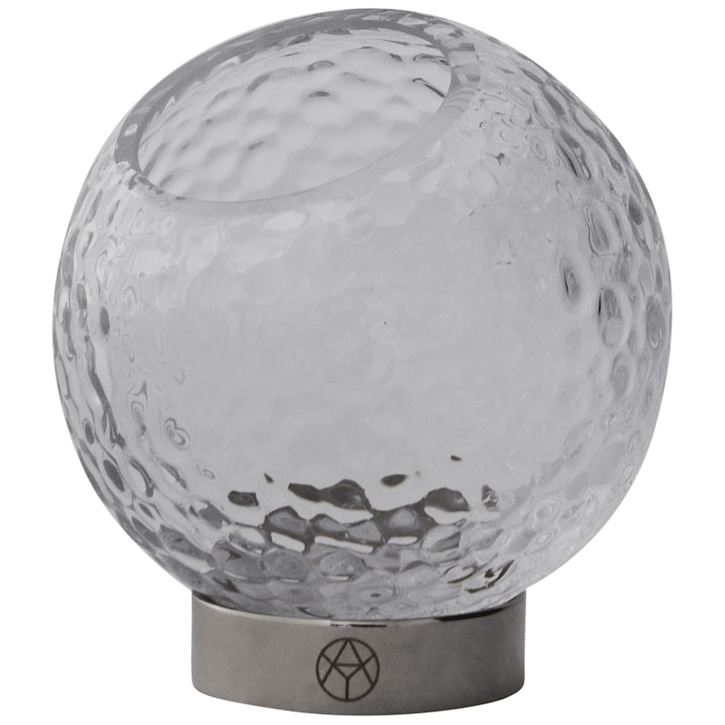 Globe Bubbles Vaasi Ø21 cm, Kirkas /  Hopeinen