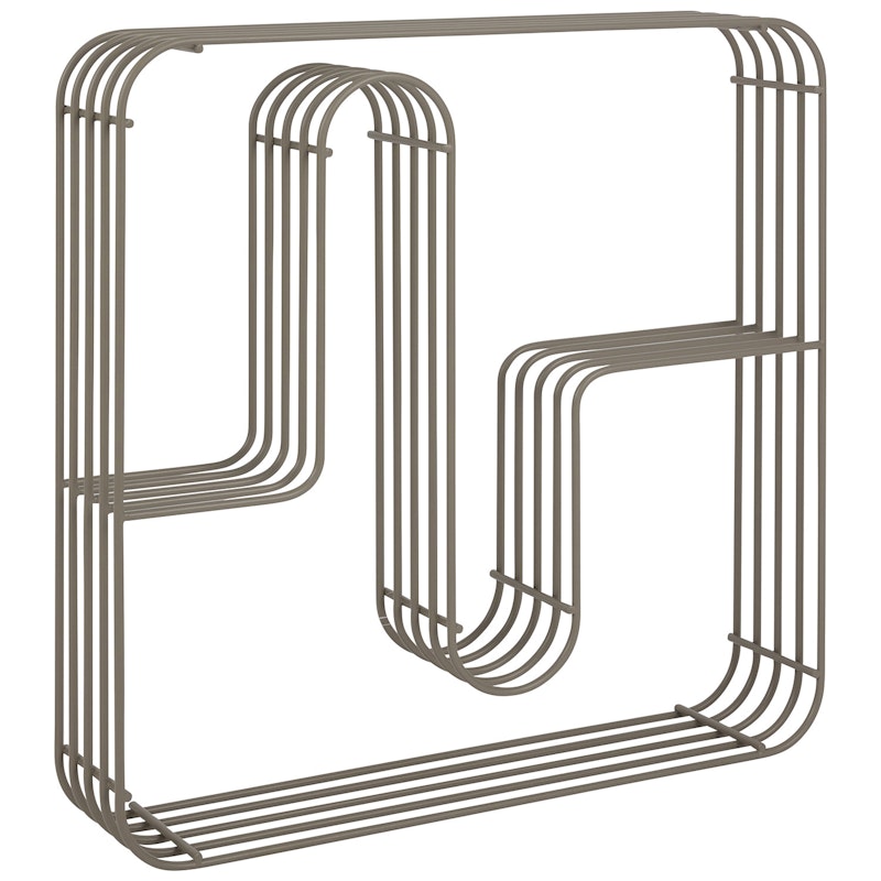 Curva Hylly 45x45 cm, Ruskeanharmaa