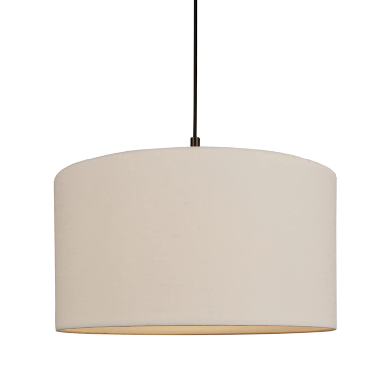 Soft Riippuvalaisin Ø44 cm, Metallipronssinvärinen / Linen White