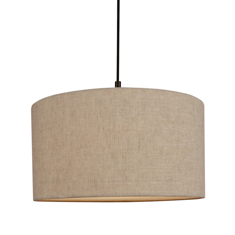 Soft Riippuvalaisin Ø44 cm, Metallipronssinvärinen / Linen Natural