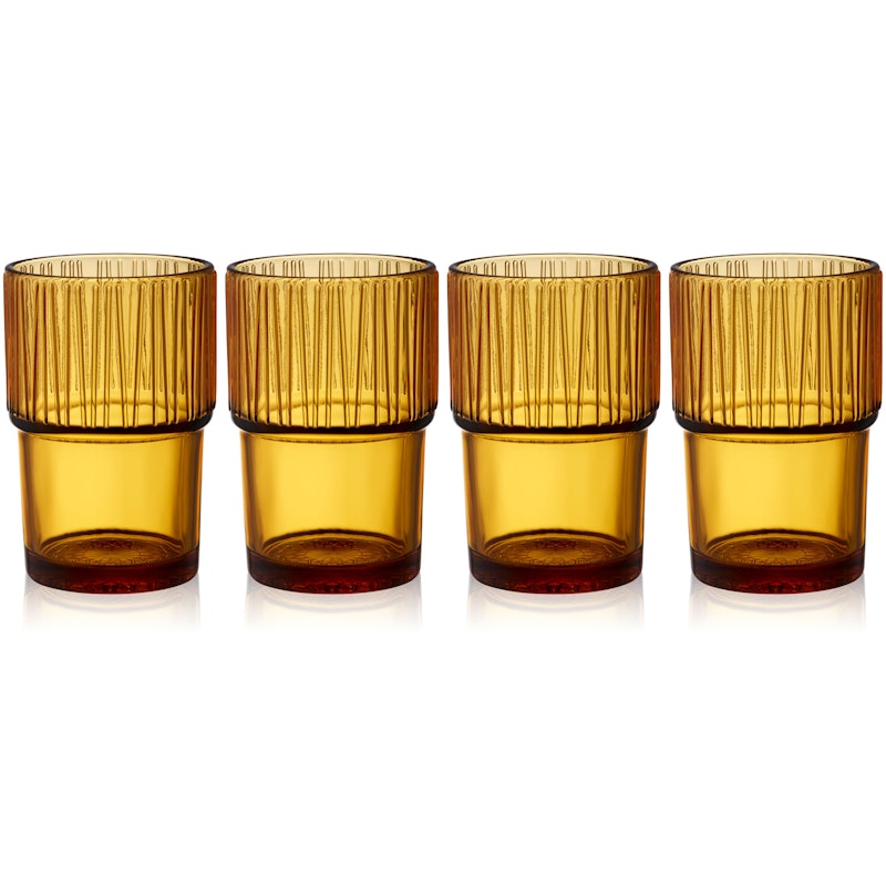 Kusintha Juomalasi 4 kpl:n pakkaus 38 cl, Amber