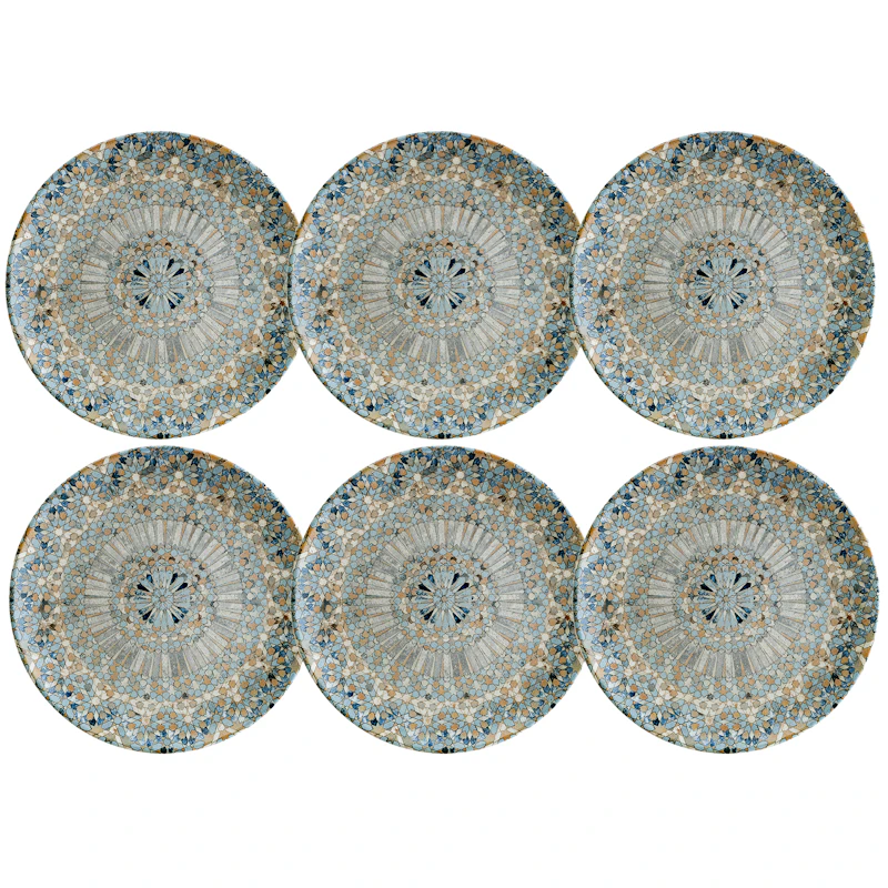 Luca Mosaic Lautanen 27 cm, 6 kpl:n pakkaus