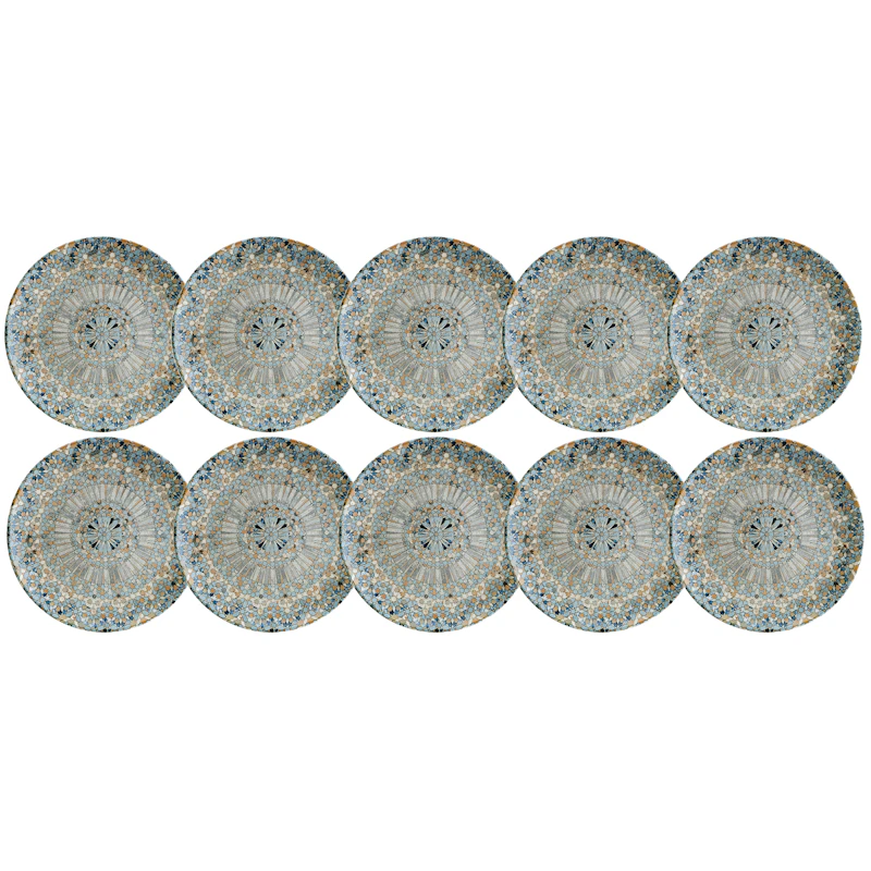 Luca Mosaic Lautanen 27 cm, 10 kpl:n pakkaus
