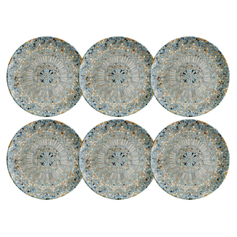 Luca Mosaic Sivulautanen 21 cm, 6 kpl:n pakkaus