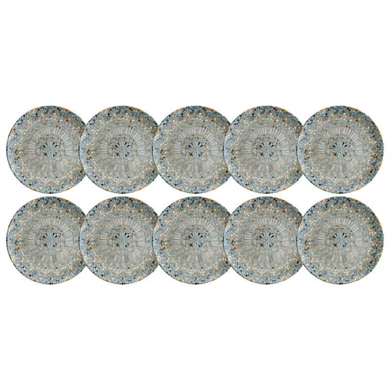 Luca Mosaic Sivulautanen 21 cm, 10 kpl:n pakkaus
