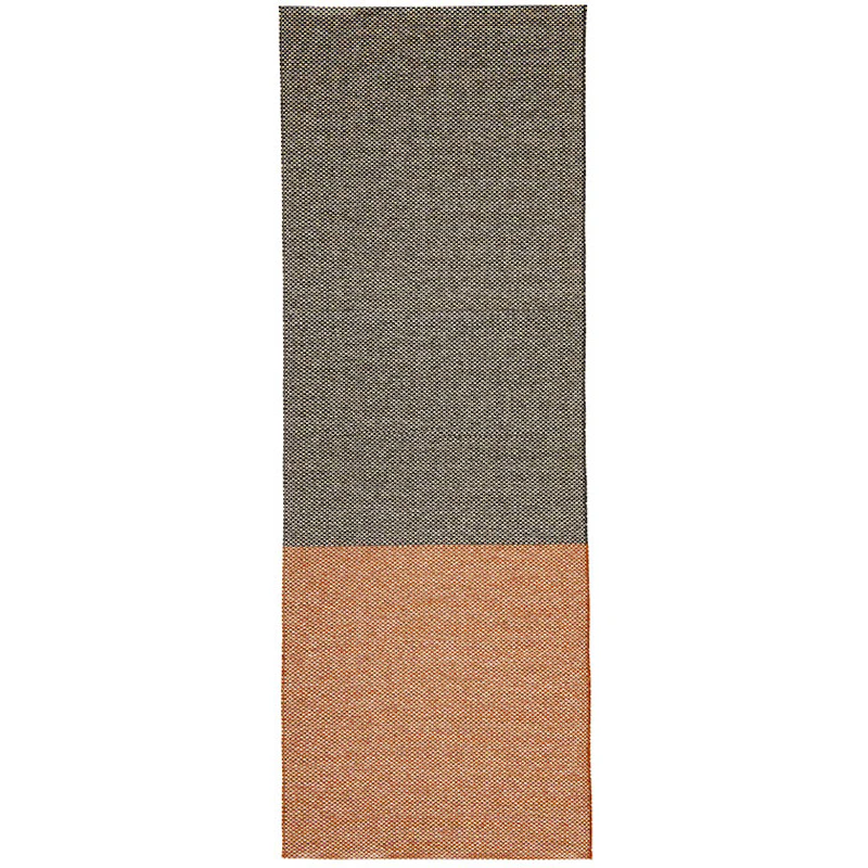 Moor Matto 70x300 cm, Musta / Terracotta