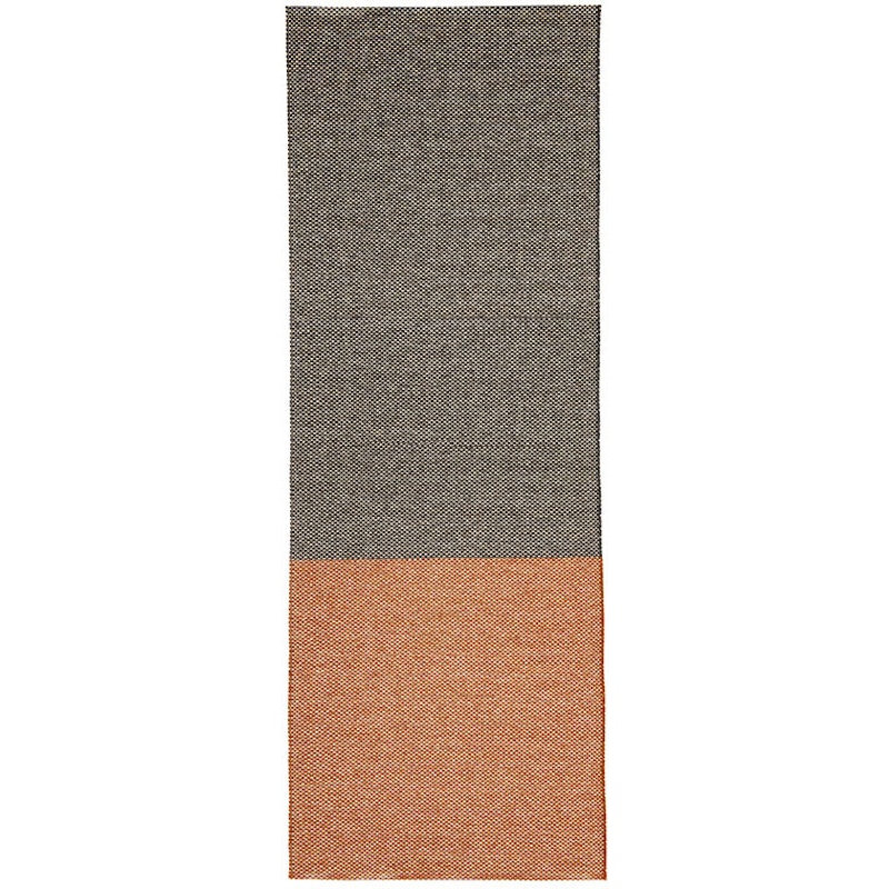 Moor Matto 70x200 cm, Musta / Terracotta