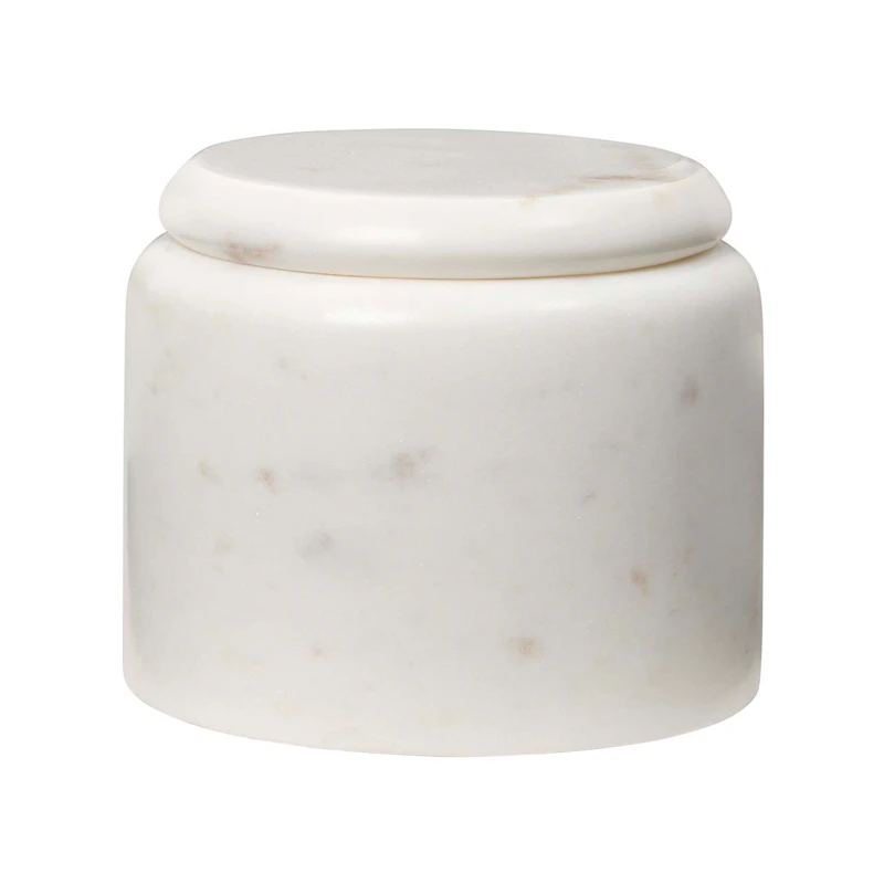 Hedvig Purkki 8 cm, White Marble