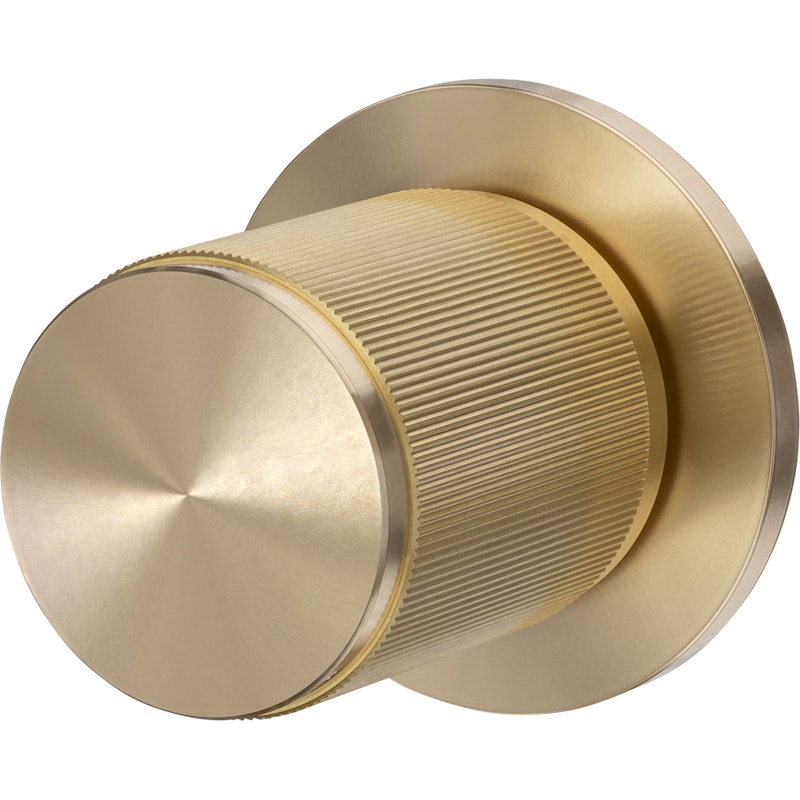 Door Knob Fixed Single-sided Linear, Brass