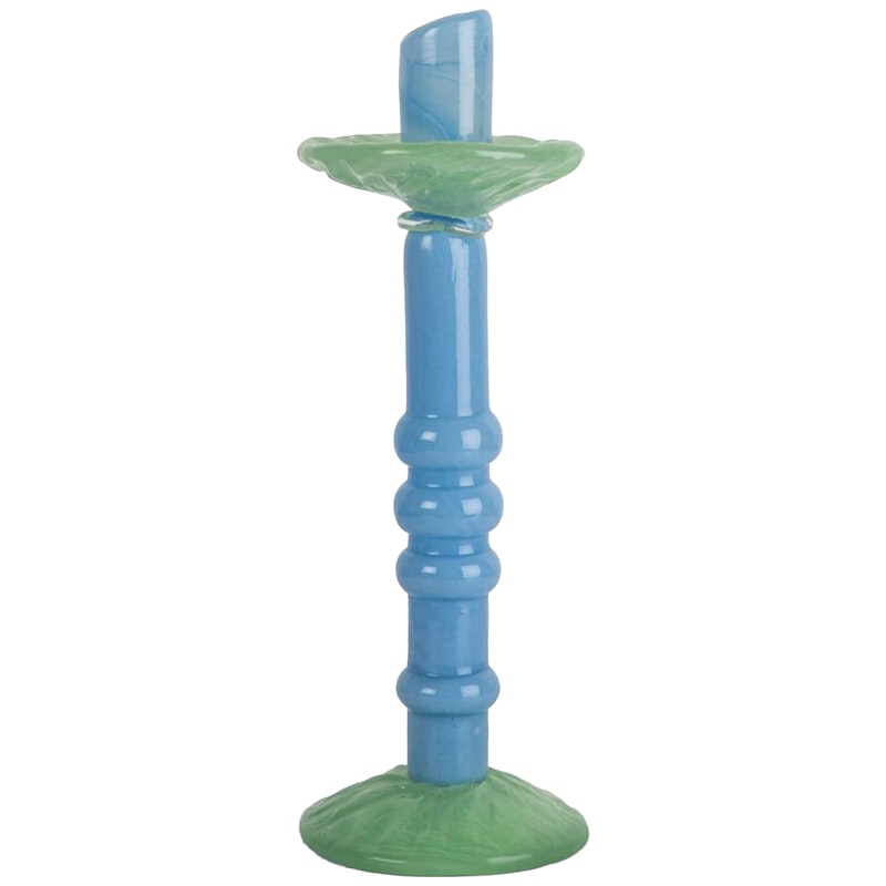 Lara Kynttilänjalka 32 cm, Sininen / Minty Green