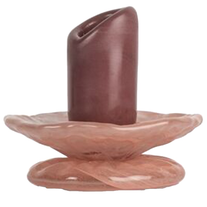 Lara Kynttilänjalka 9 cm, Pinkki / Bordeaux