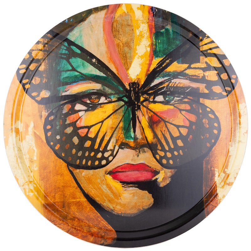Golden Butterfly Tarjotin, 46 cm