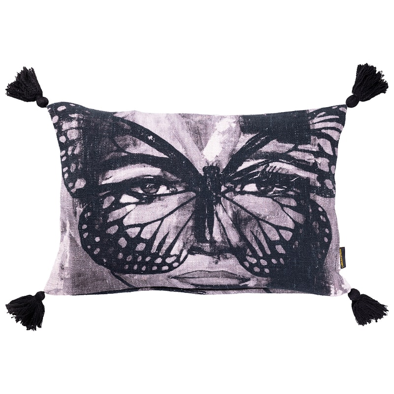 Golden Butterfly B&W Tyynynpäällinen 40x60 cm, Musta/Valkoinen