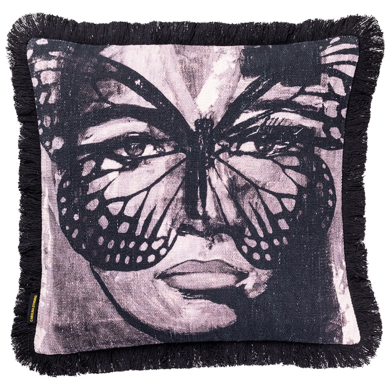 Golden Butterfly B&W Tyynynpäällinen 50x50 cm, Musta/Valkoinen
