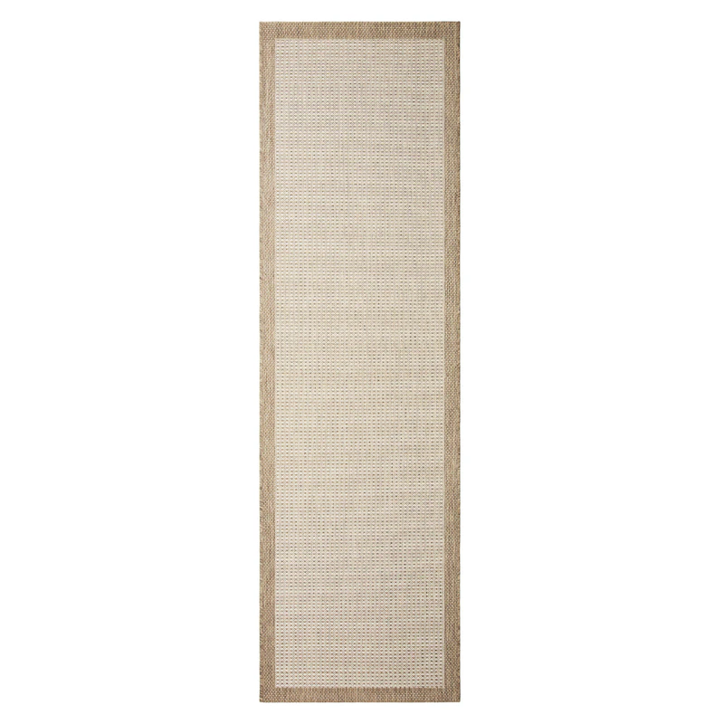 Bahar Ulkomatto Beige/Luonnonvalkoinen, 80x250 cm