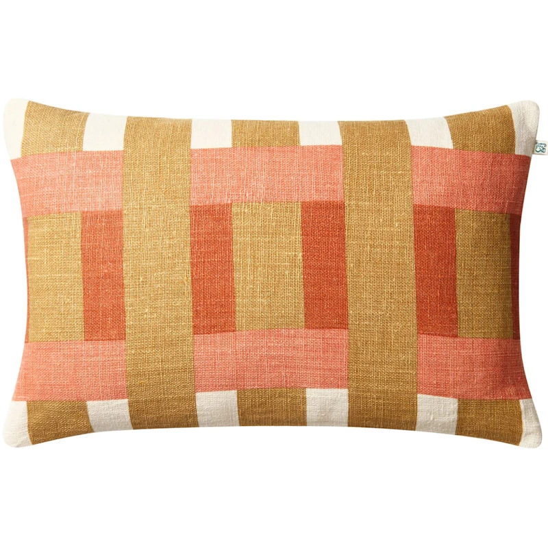 Benaras Tyynynpäällinen 50x50 cm, Apricot Orange / Khaki