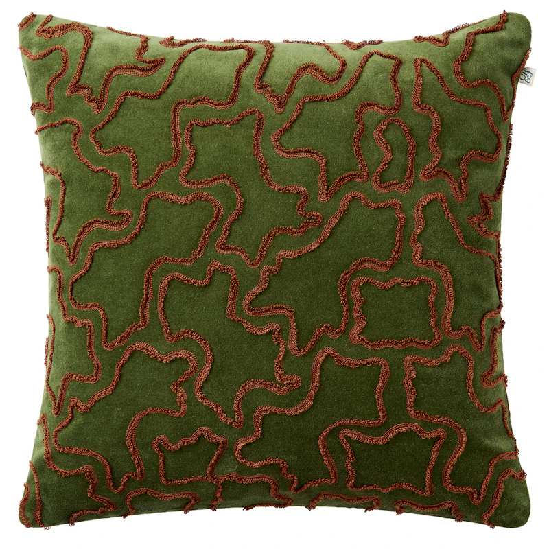 Ganga Tyynynpäällinen, Terracotta / Cactus Green