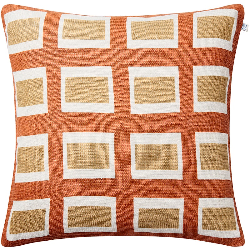 Hira Tyynynpäällinen 50x50 cm, Apricot Orange / Khaki