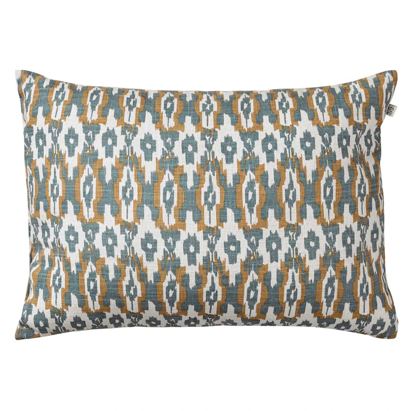 Ikat Delhi Cushion Indoor/Outdoor 40x60 cm, Heaven Blue/Beige