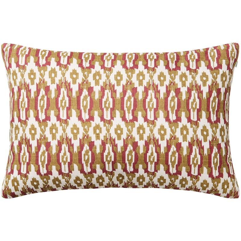 Ikat Delhi Tyyny Ulkona Käytettävä 40x60 cm, Beige / Mineral Red