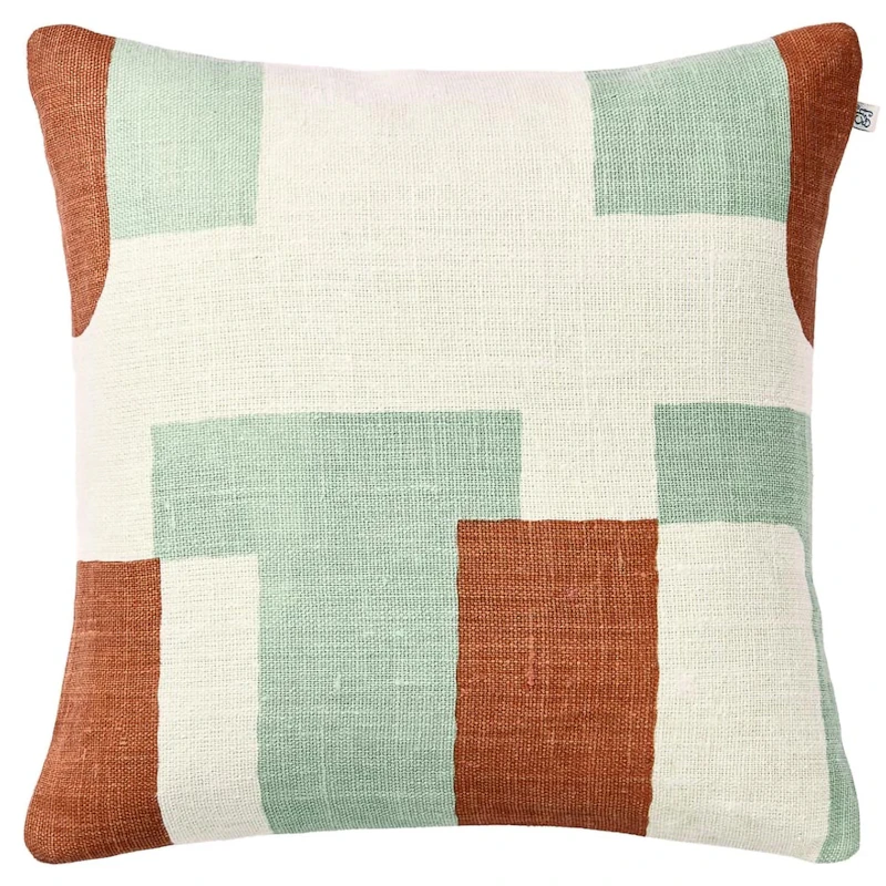 Jay Tyynynpäällinen 50x50 cm, Aqua / Apricot Orange