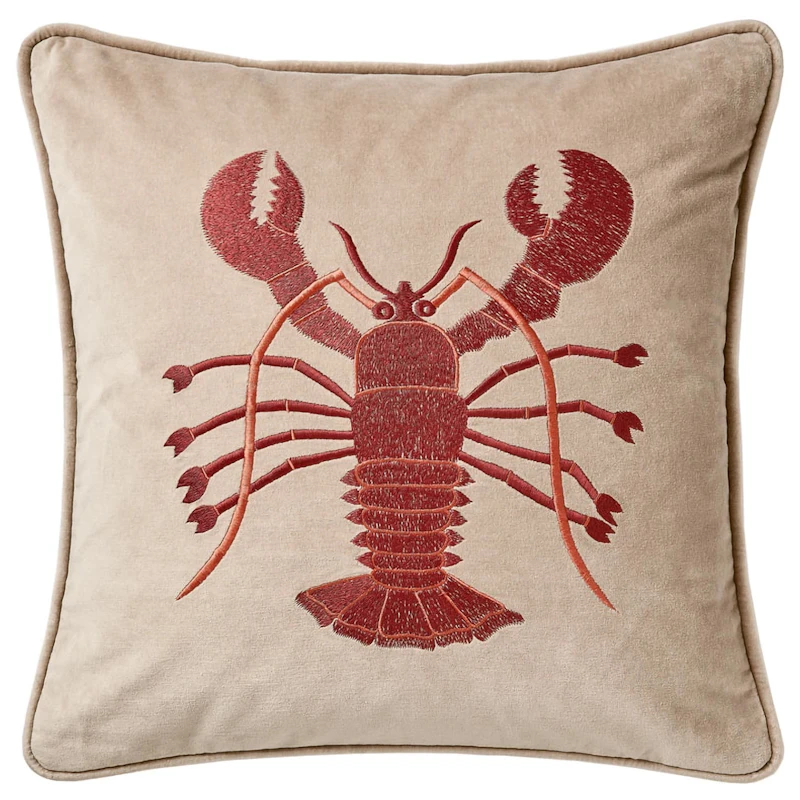 Lobster Tyynynpäällinen 50x50 cm, Tan / Apricot Orange