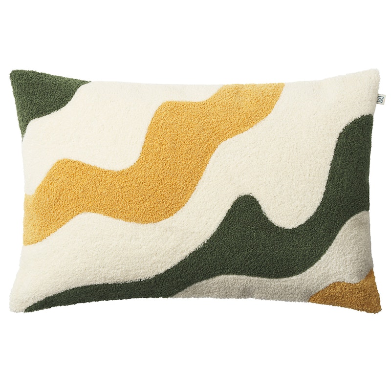 Lodi Tyynynpäällinen Cactus Green / Spicy Yellow / Off-White, 40x60 cm