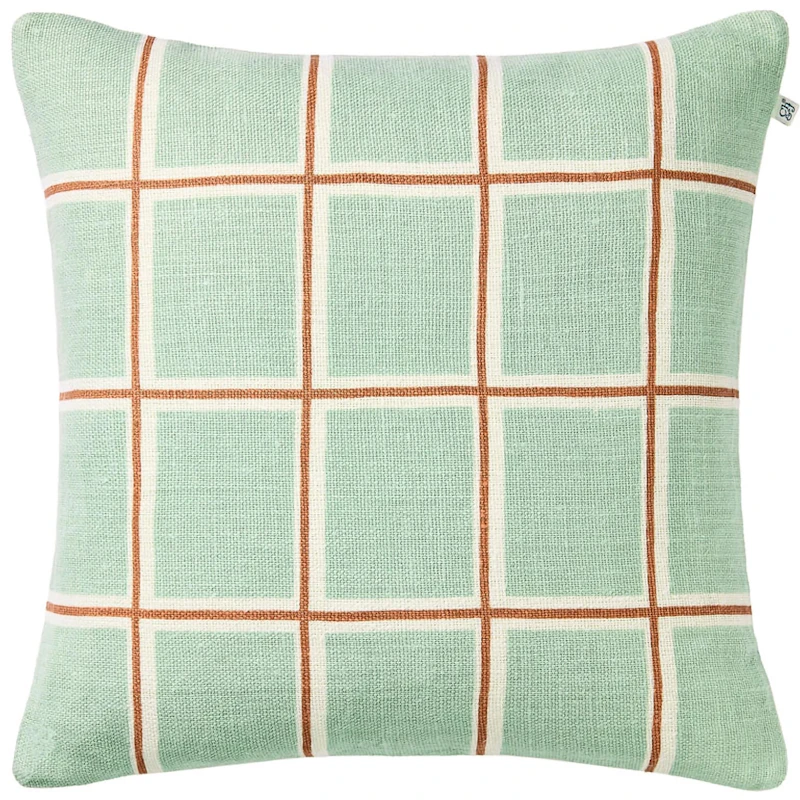 Raha Tyynynpäällinen 50x50 cm, Aqua / Apricot Orange