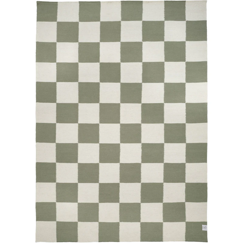 Square Matto 170x230 cm, Valkoinen/Vihreä