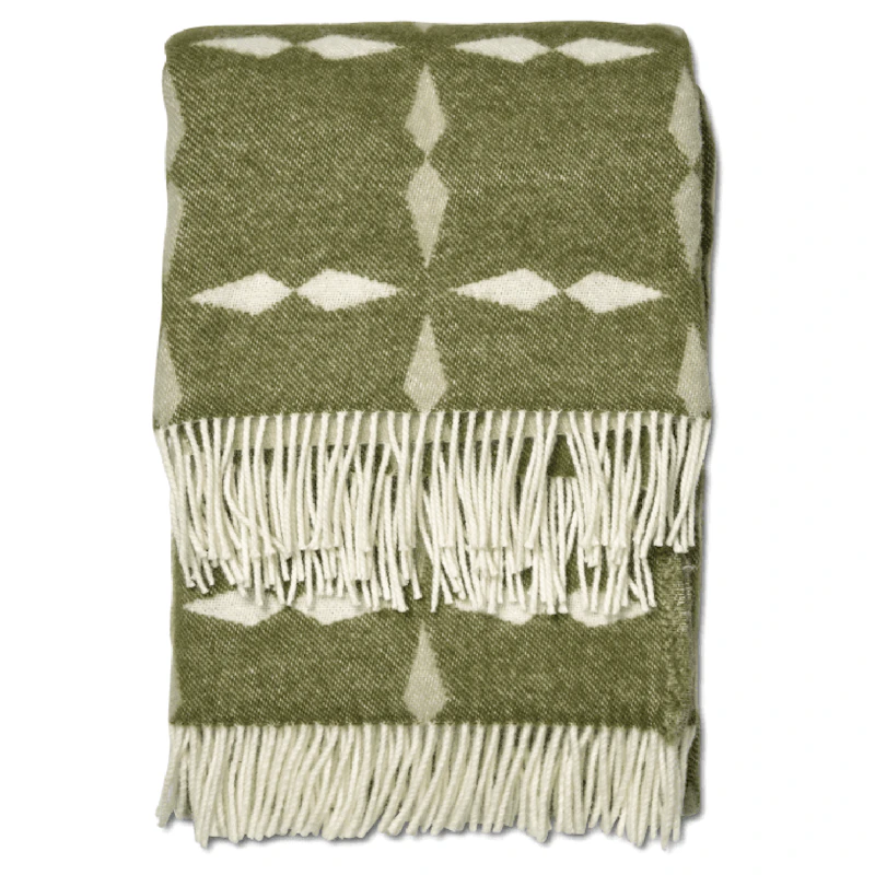 Tile Villahuopa 130x180 cm, Valkoinen / Vihreä