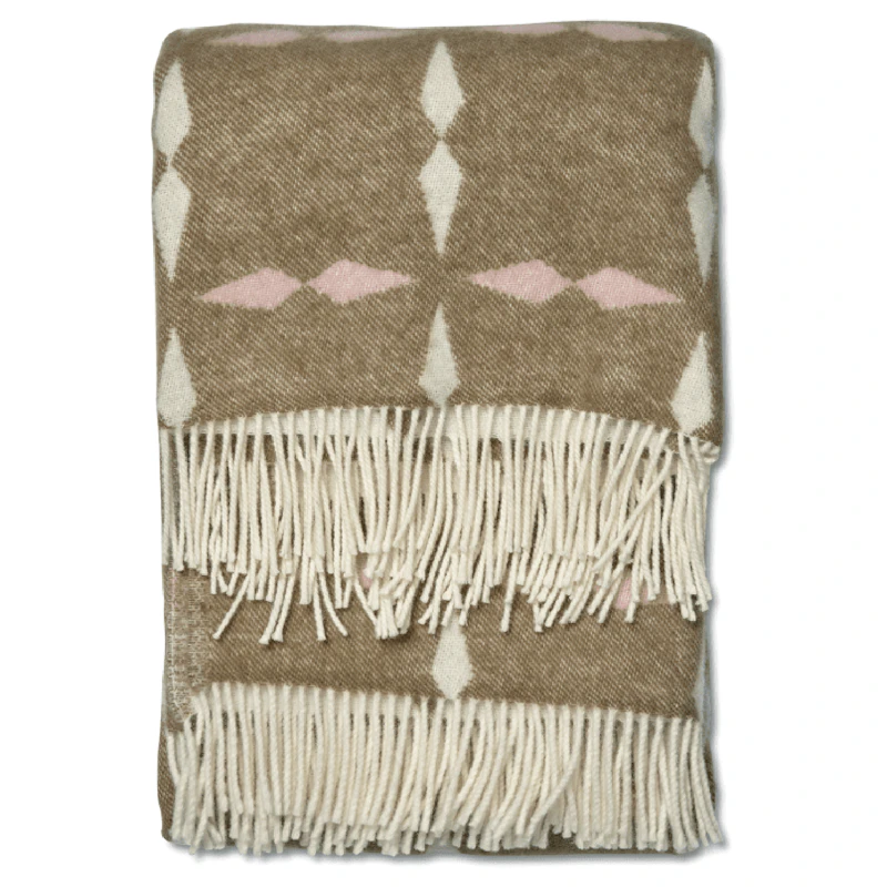 Tile Villahuopa 130x180 cm, Valkoinen / Pinkki / Beige